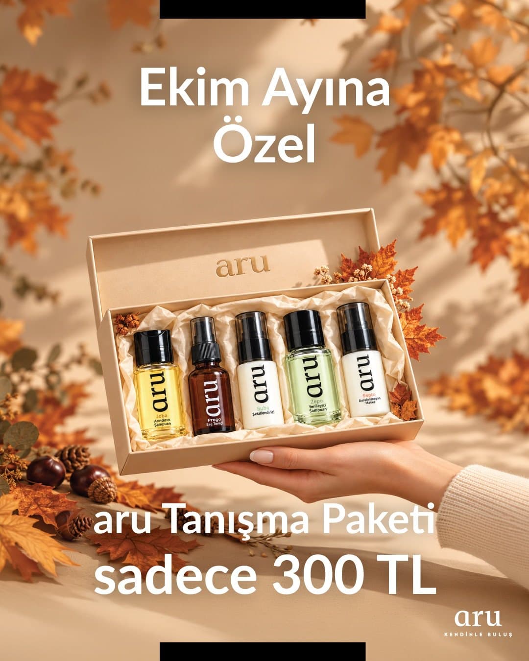 Ekim ayına özel: aru tanışma paketi sadece 300 TL.
